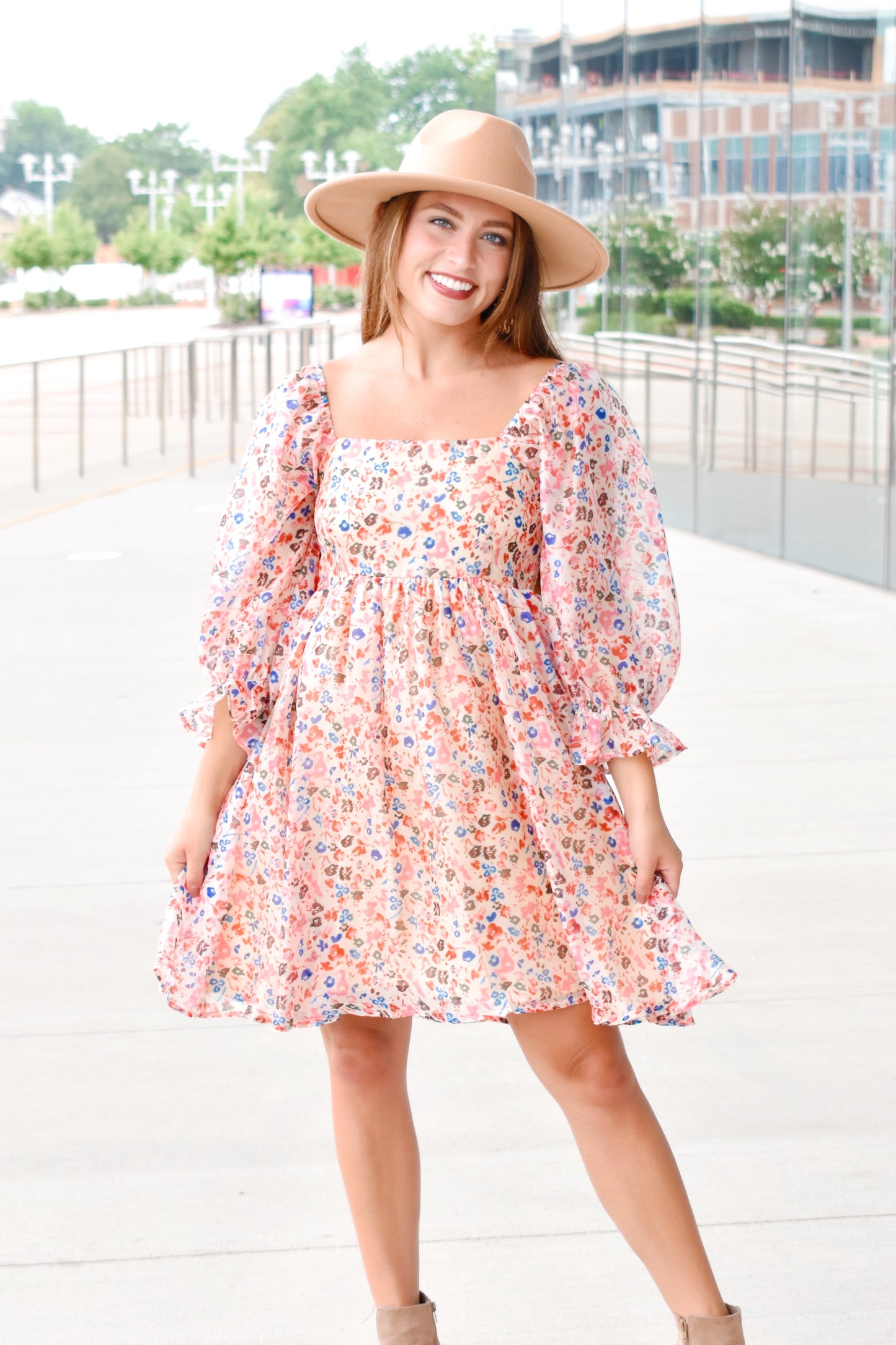 Load image into Gallery viewer, Sweet As Can Be Floral Babydoll Dress

