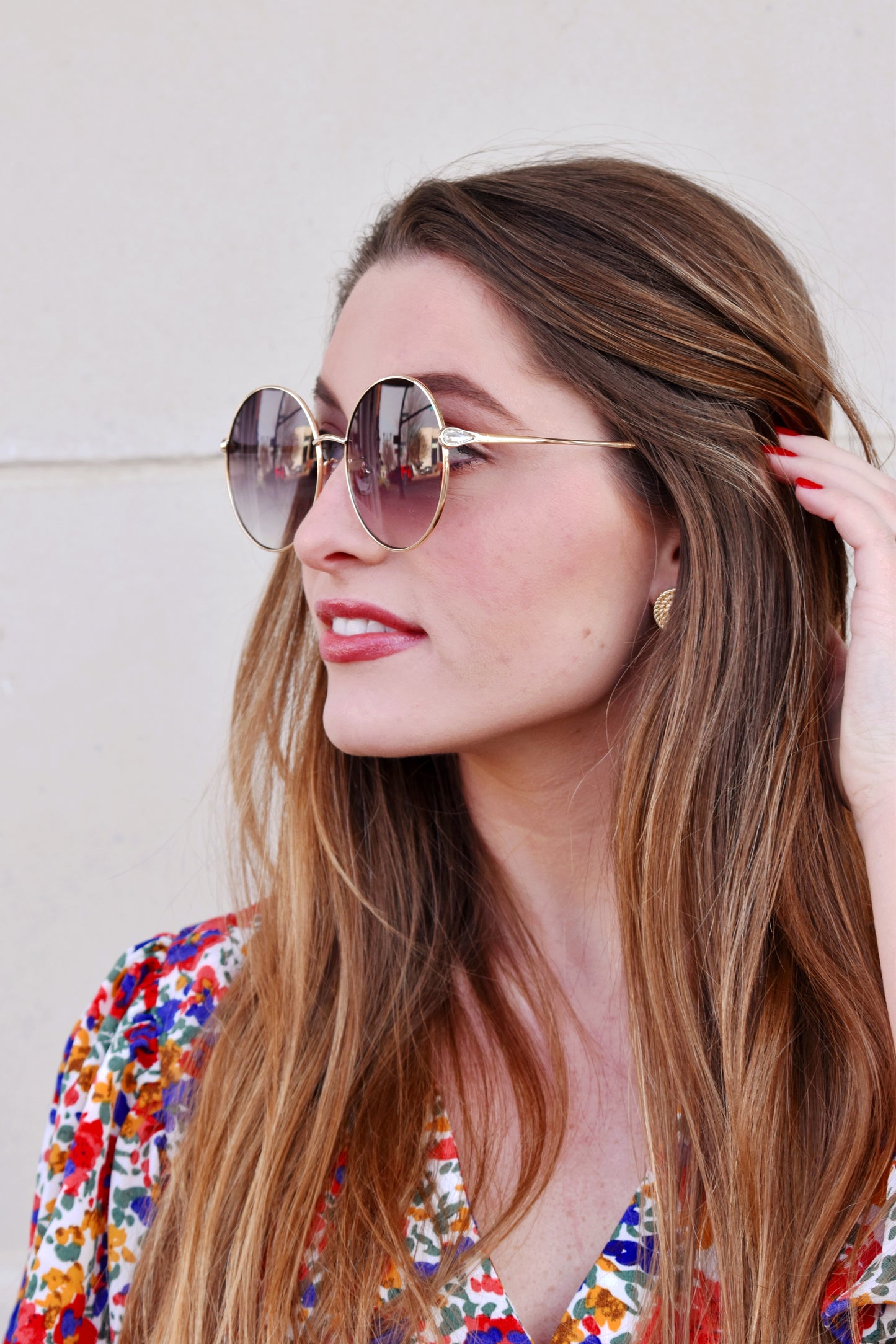 Gold Frame Circle Sunglasses – Confetti Boutique