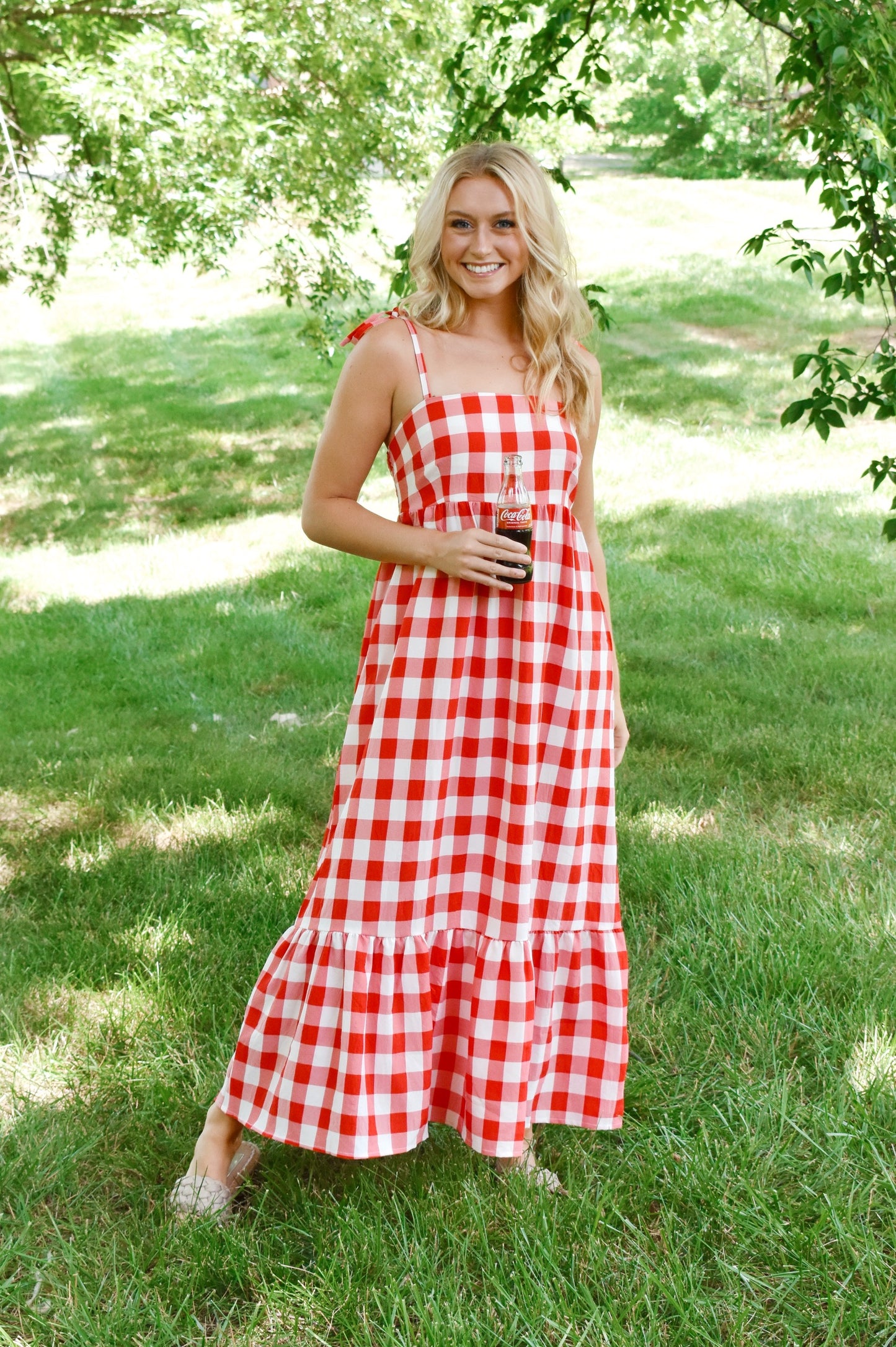 Picnic Ready Gingham Maxi Dress Confetti Boutique Picnic Ready Gingham Maxi Dress Confetti Boutique