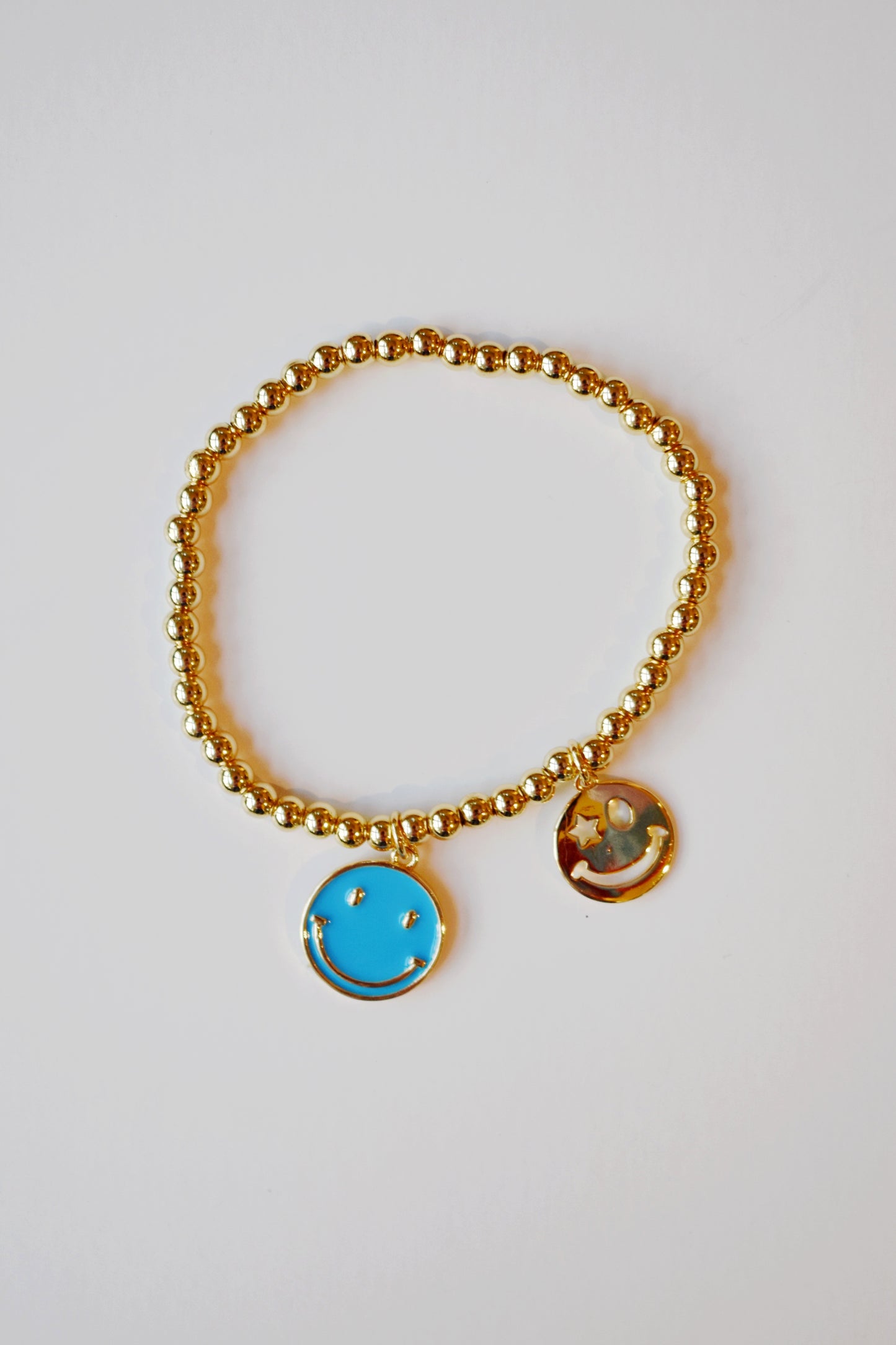 Blue Smiley Bracelet