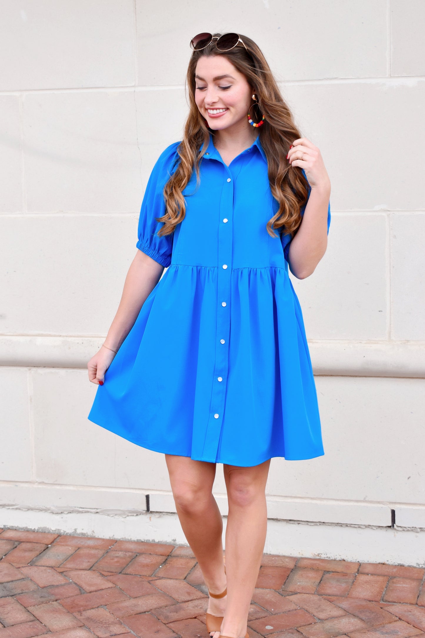 french blue cocktail dress Eloise Dress in French Blue Louise New York