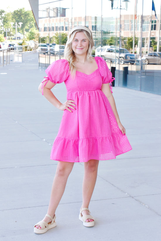 hot pink print dress hot pink formal dresses Long Sequin-Print Prom Dress with Lace-Up Open Back Hot Pink /