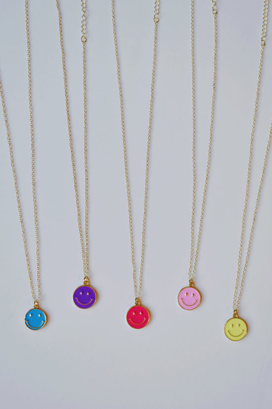 Colorful Smiley Face Necklaces