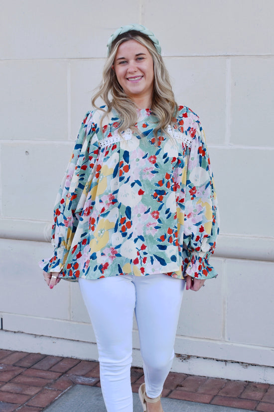 Dreaming of Spring Floral Blouse