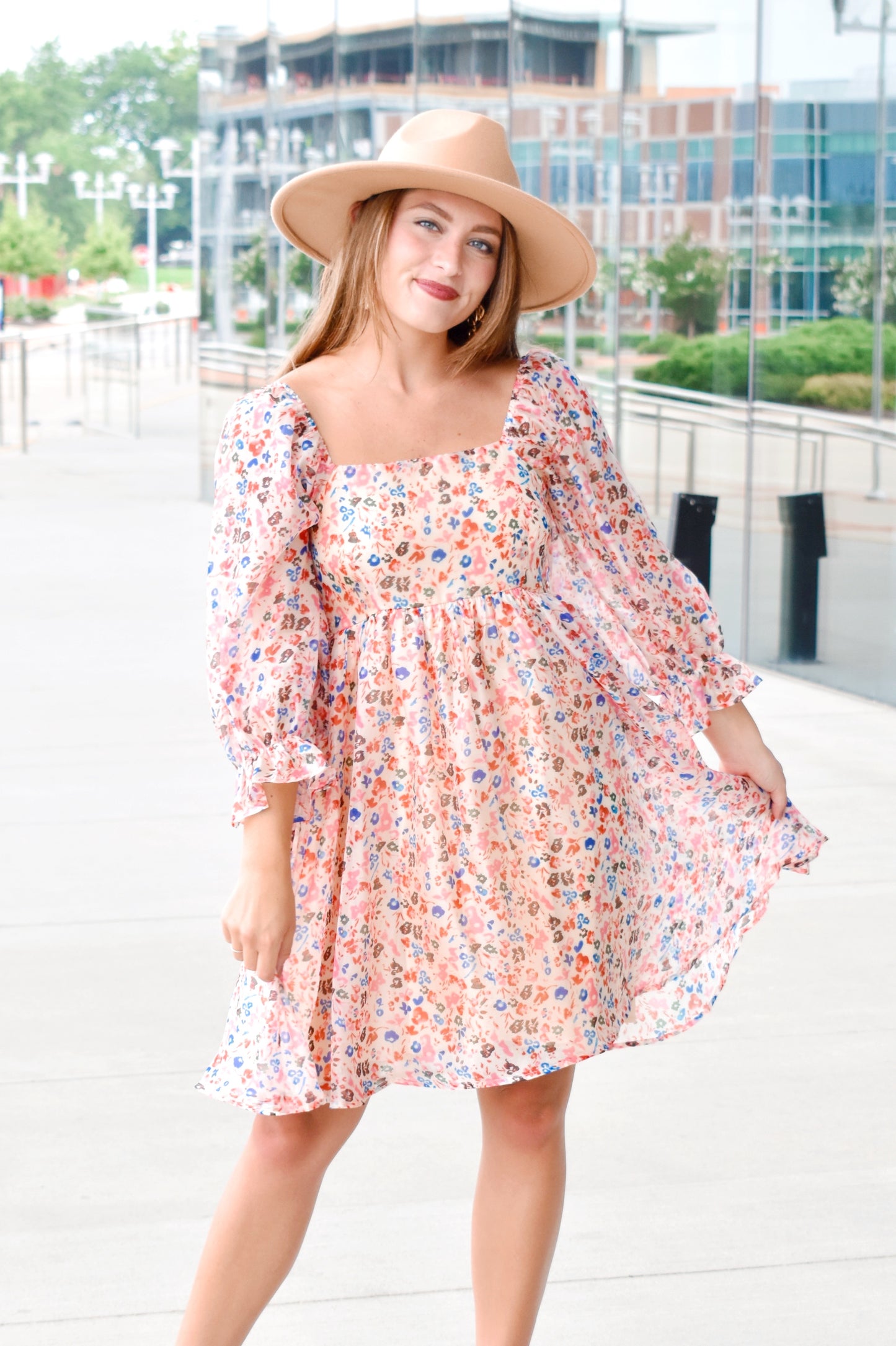 Sweet As Can Be Floral Babydoll Dress
