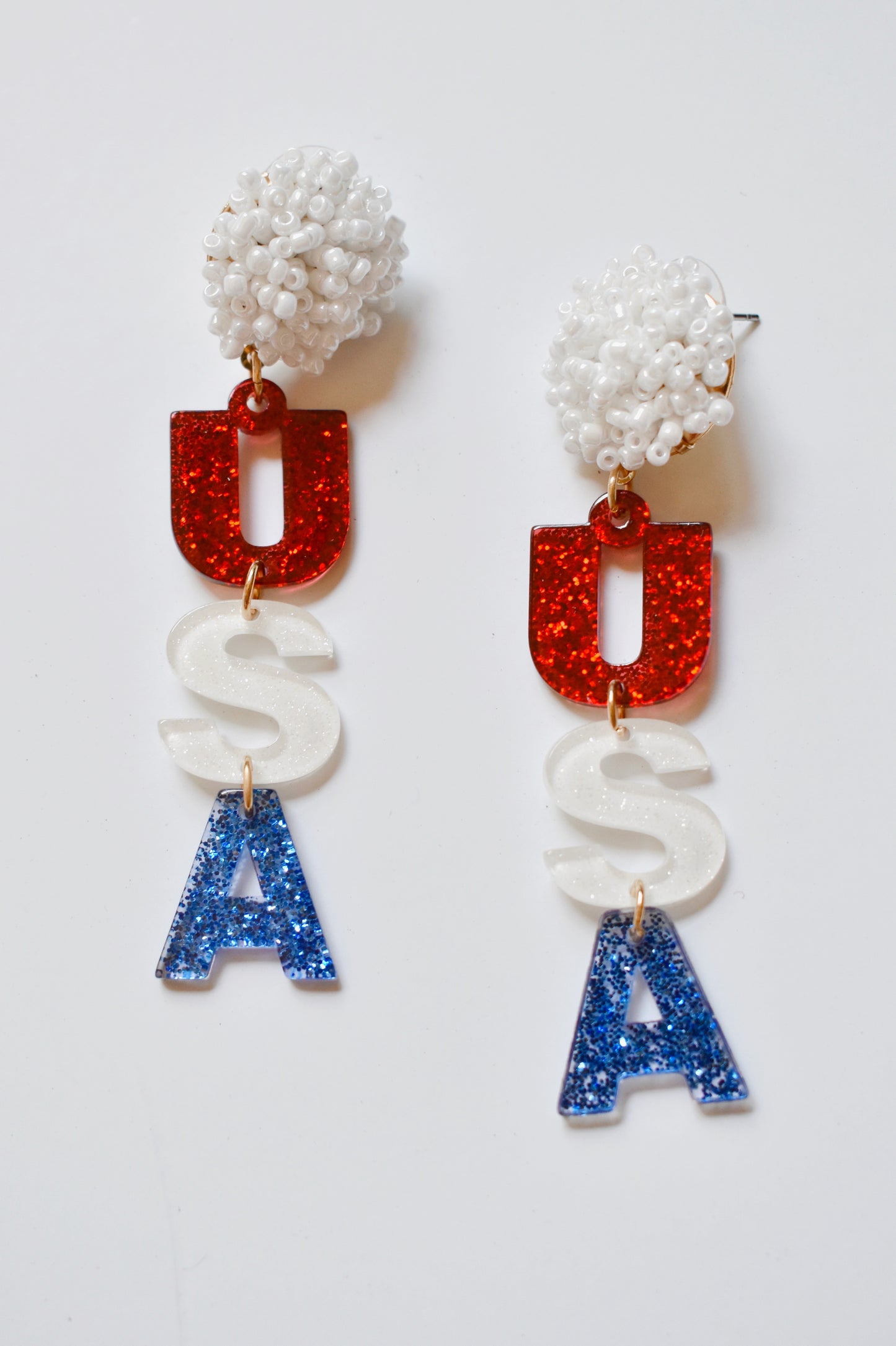 USA Acrylic Earrings
