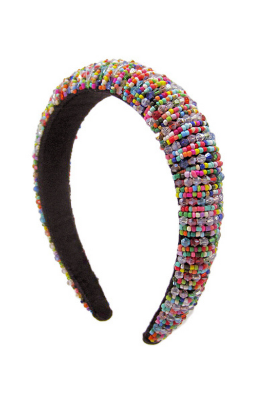 Multicolor Beaded Headbands