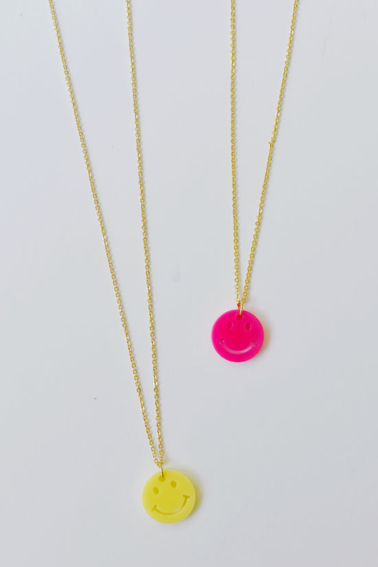 Load image into Gallery viewer, Acrylic Smiley Face Necklace
