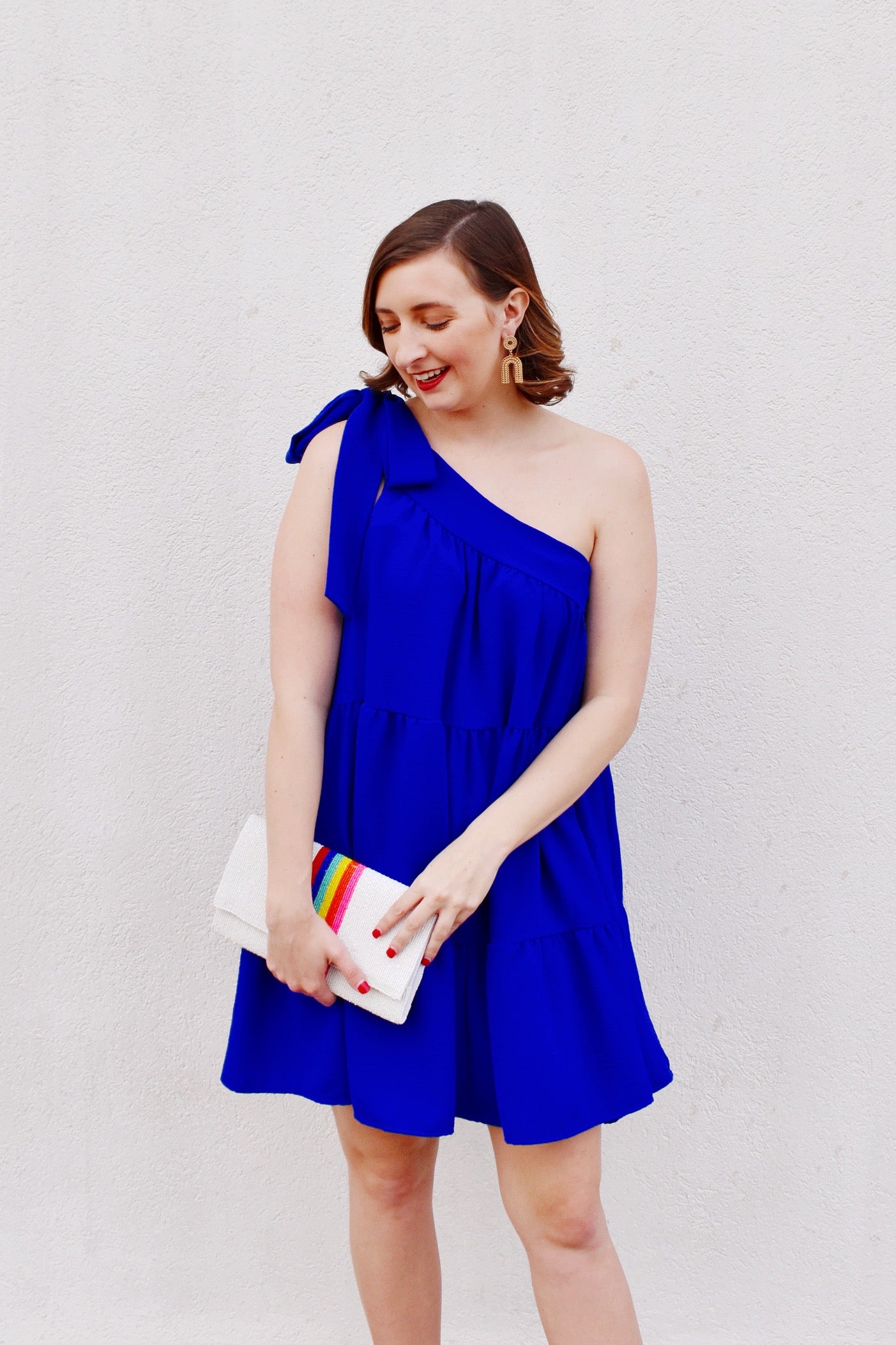 Royal Blue One Shoulder Dress Confetti Boutique Royal Blue One Shoulder Dress Confetti Boutique