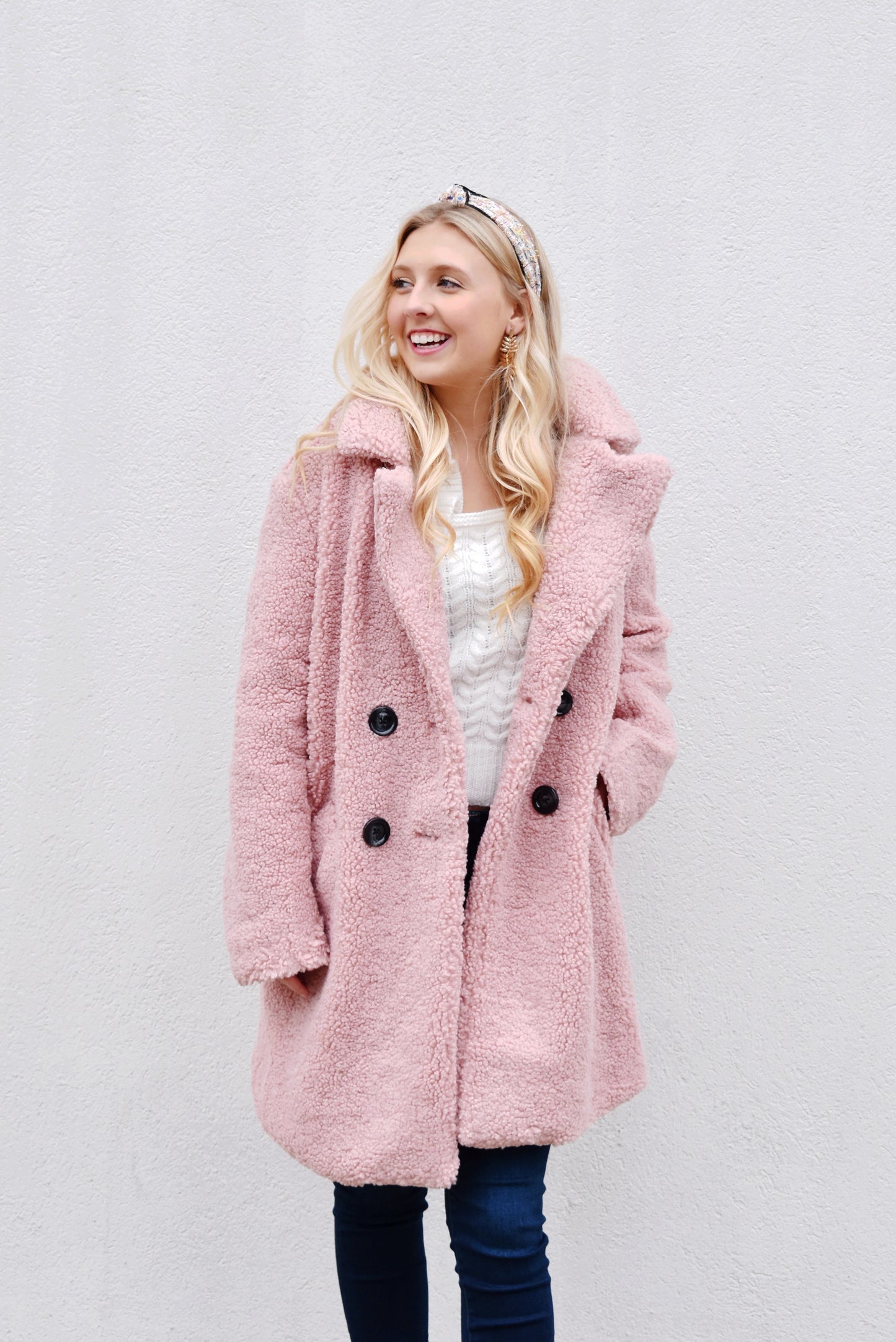 Load image into Gallery viewer, Blush Teddy Coat
