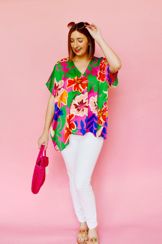 Cabo Bold Floral Top